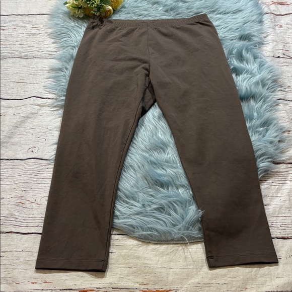 J. Jill Pima Cotton Capri Brown Leggings sz M - Picture 1 of 6